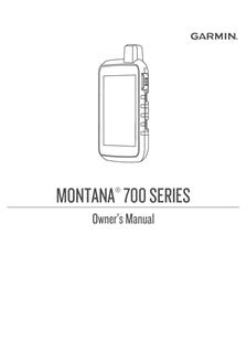 Garmin Montana 700 Series manual. Camera Instructions.